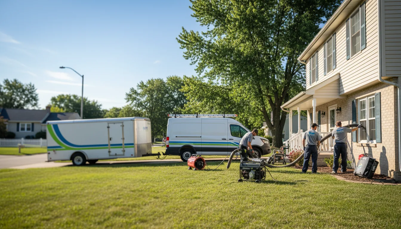 Flooded Basement Restoration And Cleanup With Repair in Melvin, IL near me